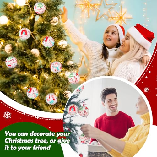 72 Pcs Plastic Christmas Ball Ornaments 2.36 Inch White Holiday Decor - Variation 72