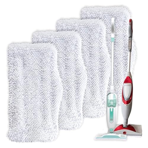 Turbo Microfiber Mop Pads 4-Pack for Shark Steam Mops SK Series