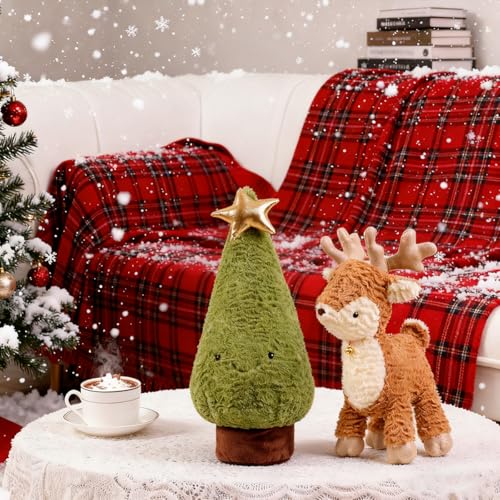 Christmas Tree Plush Toy - 15.8-Inch Holiday Reindeer Decoration - Variation of This Listing