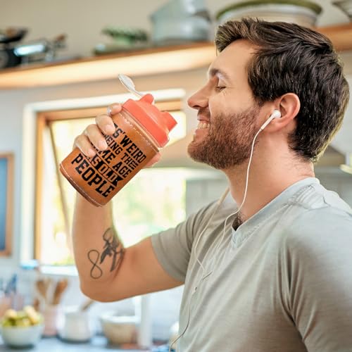 Honeydak Leather Can Cooler Sleeve - Funny Gift for Dad & Men