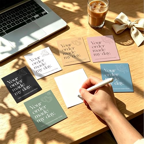 180 Pcs Thank You Cards for Small Business - 3"x3.5" Customer Appreciation