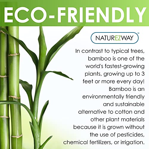 NatureZway Bamboo Perforated Towels - Eco-Friendly Rayon, 25 Sheets