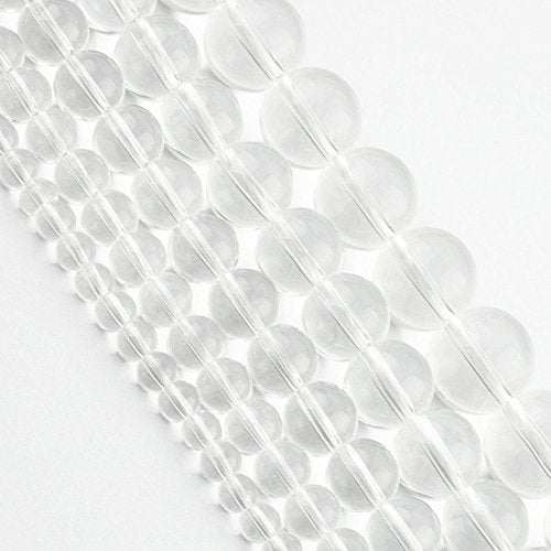 Natural Clear Transparent Crystal Round Loose Beads 4mm for Jewelry Making