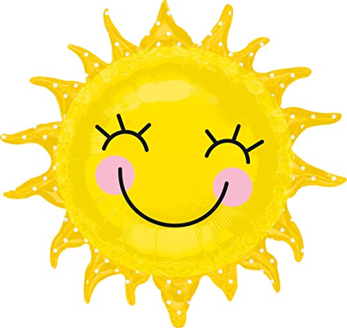 Sunshine Sun Shape Balloon Pack - 29" Foil Helium Balloons