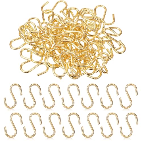 60 Pack 1-Inch Durable Metal S Hooks for Hanging Decor & Organizing