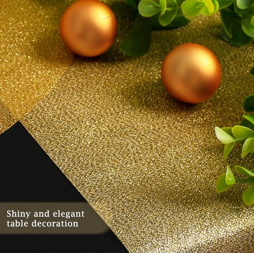 Gold Table Runner 11x108 Inches - 2 Pack, Wedding Party Decor, Gold Sand Variation