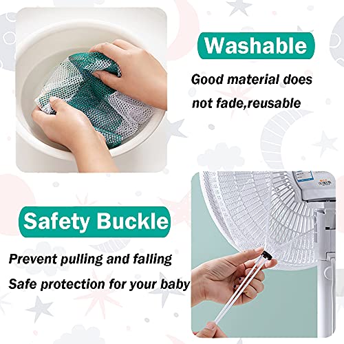 Holidaywoo 2-Pack Cartoon Fan Guard Net Safety Cover for 16-20 Inch Fans