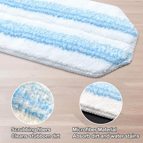 Microfiber Mop Replacement Pads for O-Cedar H2PrO Flat Mop - 4 Pack