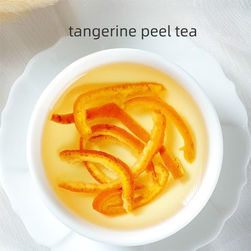 Dried Tangerine Peel Strips - Natural Herbal Tea Ingredient 4.23oz