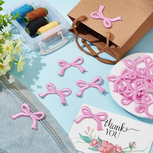 6 Pcs Bowknot Iron-On Cloth Patches for Hats, Clothes & More