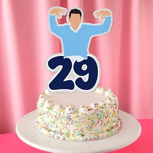 Glitter Twenty-Nine Birthday Cake Topper for Women's 29th Celebration