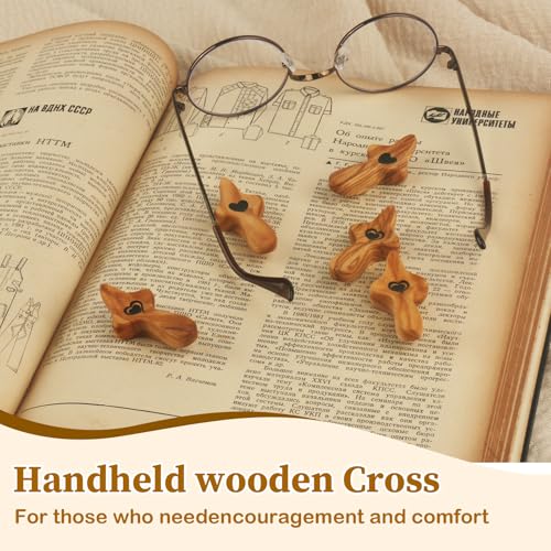 Olive Wood Comfort Cross - Inspirational Stress Relief Gift