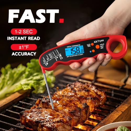 Instant Read Meat Thermometer - Accurate Kitchen Food & Candy Thermometer