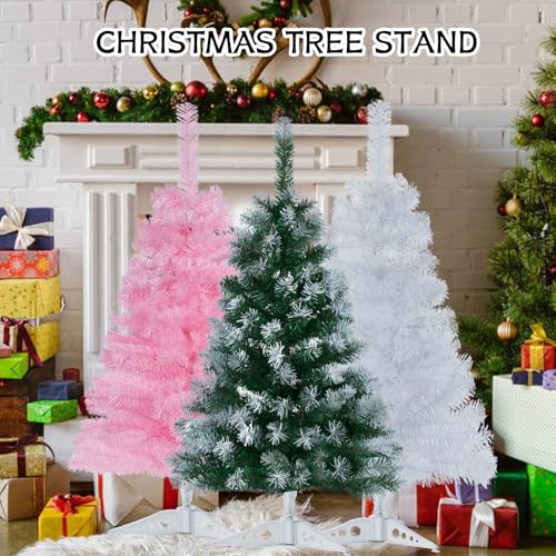 Plastic Christmas Tree Stand White for Mini Artificial Tree - 0.75 Inch Diameter