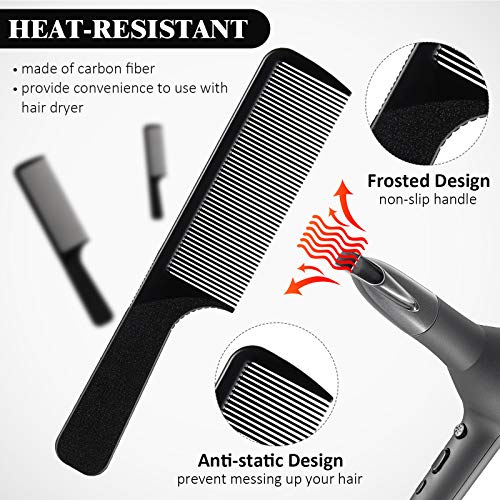 Patelai 5-Piece Carbon Hair Cutting Combs Set Anti-Static Heat Resistant