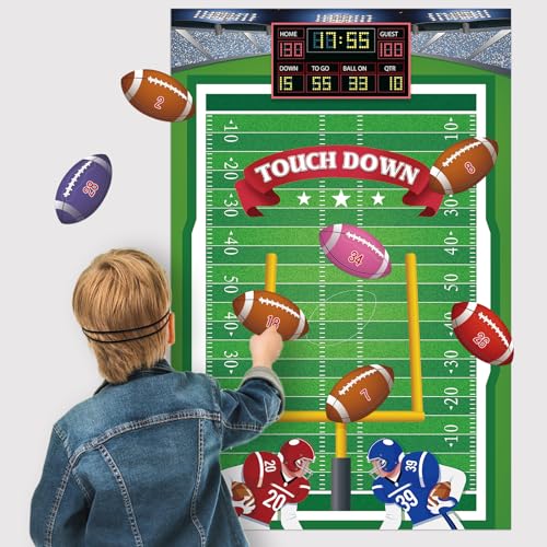 Pin the Football Game for Kids - Football Party Decorations Set