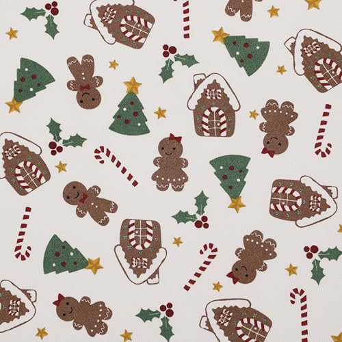 Gingerbread King Sheet Set - 4-Piece Microfiber Holiday Bedding with Deep Pockets