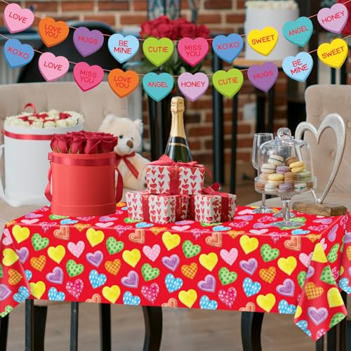 Valentine's Day Heart Garland Banner 2 Pack Hanging Decor
