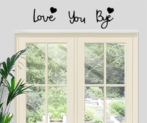 Love You Bye Wooden Wall Decor Sign - 24" Family Art Piece