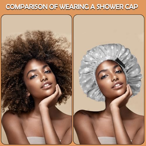 Adjustable Satin Silk Sleep Bonnet for Hair Care Double Layer