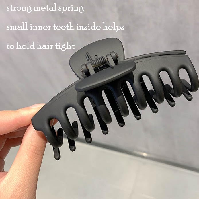Large Hair Claw Clips 4-Piece Set Non-Slip Strong Hold for Thick and Thin Hair