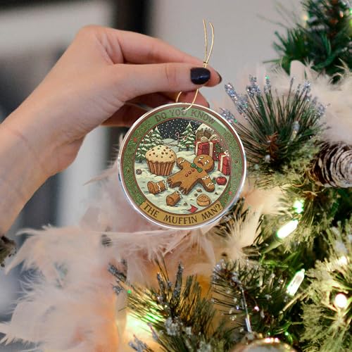 Funny Adult Christmas Ornament - Do You Know The Muffin Man Joke Acrylic Decor