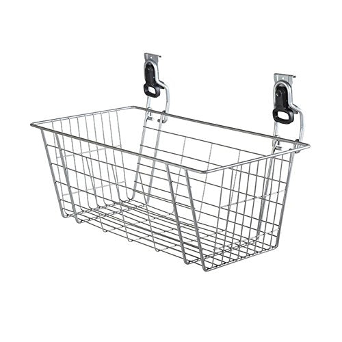Rubbermaid FastTrack Wire Mesh Basket Wall Mount Storage System - Holds 50 lbs - Individual Variant