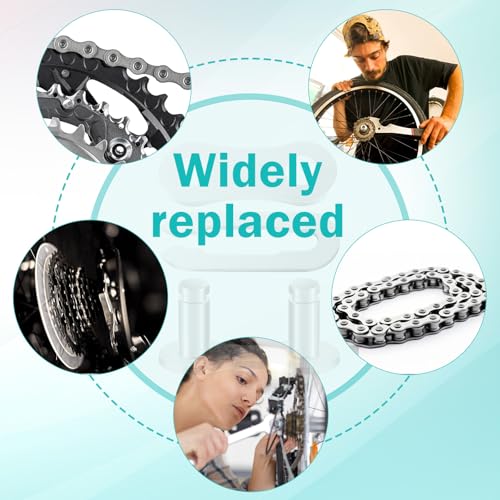 30 Set Bike Chain Master Link, Single Speed Bicycle Missing Link Bike Chain Link Connectors Repair Parts for Mountain Bike BMX Bike Motorcycles (Silver)