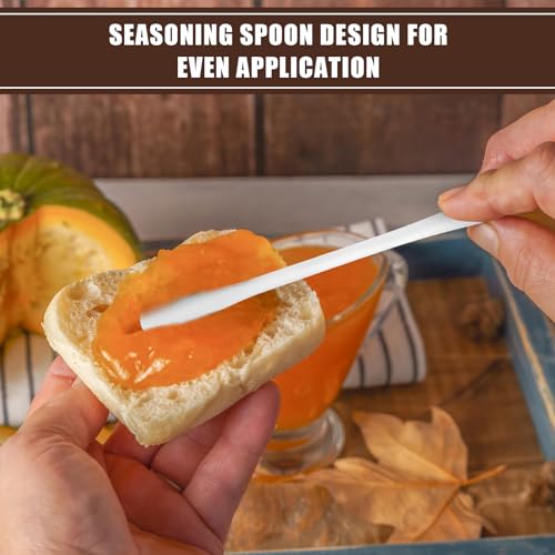 NQEUEPN 6Pcs Mini Plastic Whisks 2-in-1 Small Egg Whisk and Spatula Stirrer