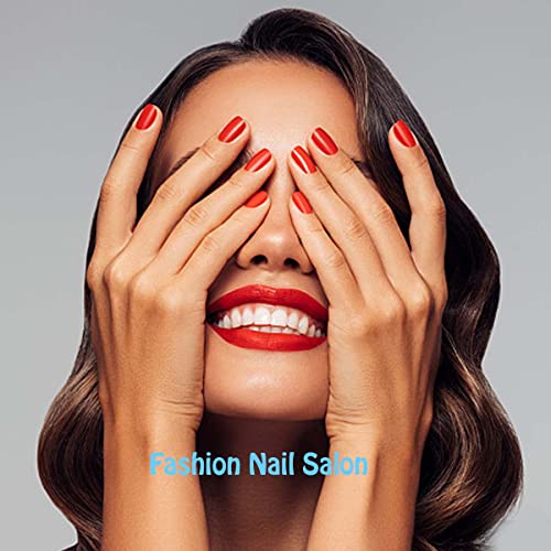 ANDGING Green Almond Press on Nails with Glitter Gold Lines and Rhinestones, 24 Pcs
