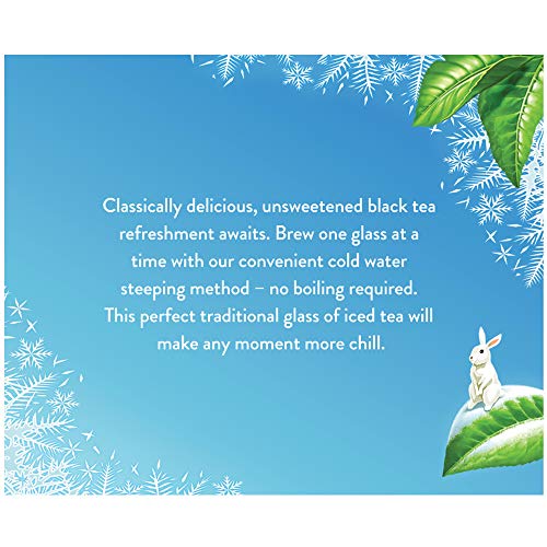Celestial Seasonings Unsweetened Black Tea Cold Brew Tea Bags 18 Count
