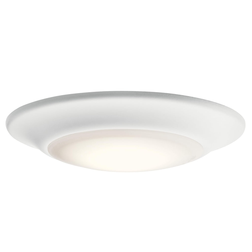 Kichler Horizon 7.5" LED 4000K Downlight in White for Hallway, Living Room Bedroom, Dining Room and Kitchen, (7.4" Dia x 1.25" H) 43848WHLED40T