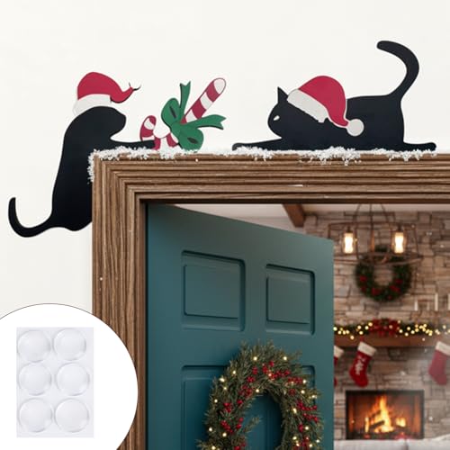 Wooden Christmas Doorway Decoration Reusable Holiday Sign