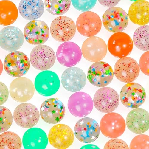 Colorful 100PCS Bouncy Balls Set in Gift Box - Mini 0.71" Party Favors