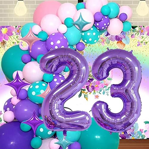 40 Inch Purple Number 0 Foil Balloon for Birthday & Wedding Celebrations