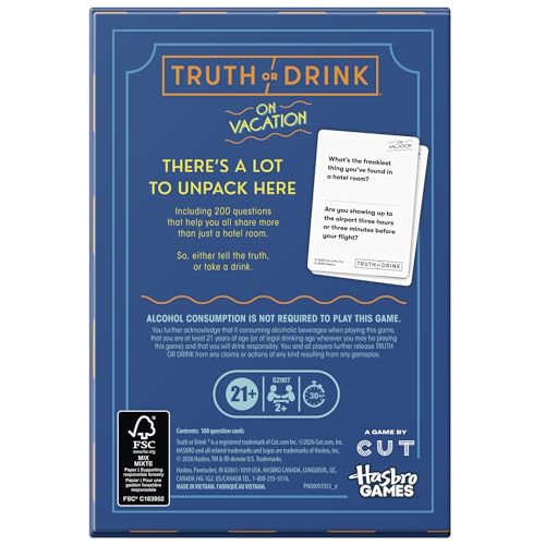 Truth or Drink: On Vacation Game for Adults | 200 Hilarious Questions