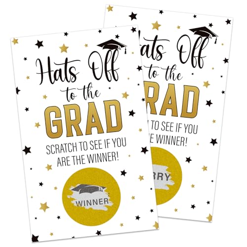 36PCS Graduation Scratch Off Cards - Fun Raffle Game for Grads