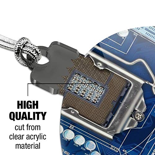 Computer Motherboard Processor CPU Acrylic Christmas Tree Ornament - Holiday Decor
