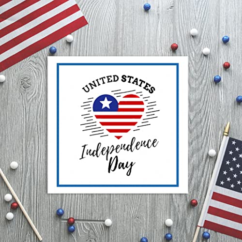 Estivaux 4th of July Silicone Clear Stamps - American Eagle & Stars