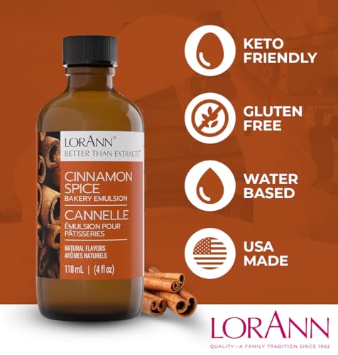 LorAnn Cinnamon Spice Emulsion - 4 oz | Flavoring for Baking