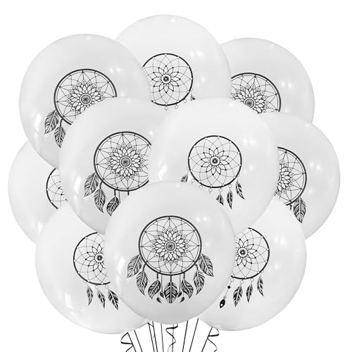 Dream Catcher Balloons - 12 Count 12-Inch Latex Birthday Decor