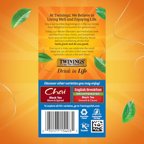Twinings Variety Pack Black Tea Bags - 20 Count, Includes English Breakfast, Earl Grey, Irish & Lady Grey, Caffeinated, Hot or Iced - Variation: Pack of 1