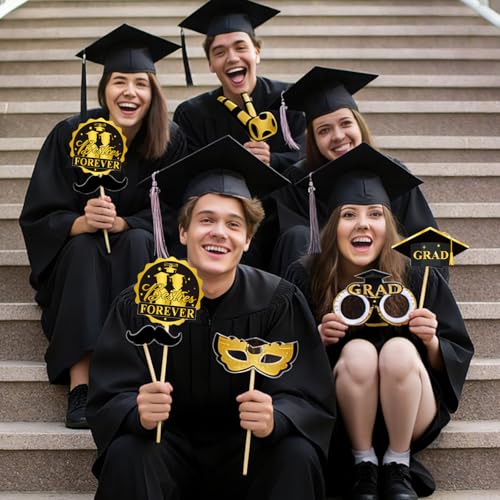 Class of 2026 Graduation Photo Booth Props Set - 30 Pcs