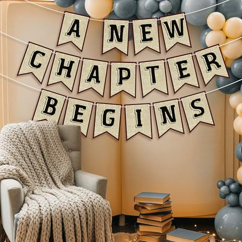 Vintage Book Chapter Begins Party Banners - 3PCS Garlands