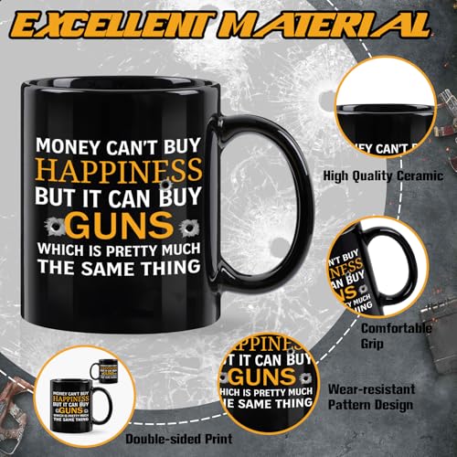 Gun Mug - 11Oz Coffee Cup for Hunting & Shooting Enthusiasts - Christmas Gift