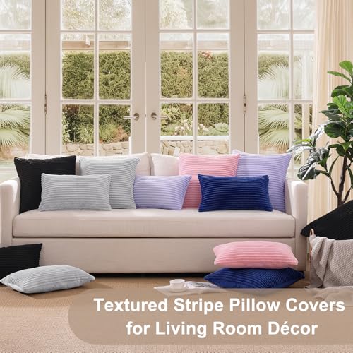 Pamhaven 20x54 Reversible Velvet Body Pillow Cover, Gray Plush Case