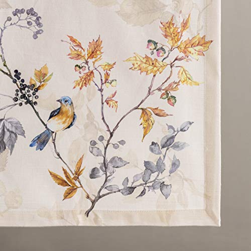 Equinoxe Beige 100% Cotton Table Runner 14.5" x 48" - Seasonal Decor