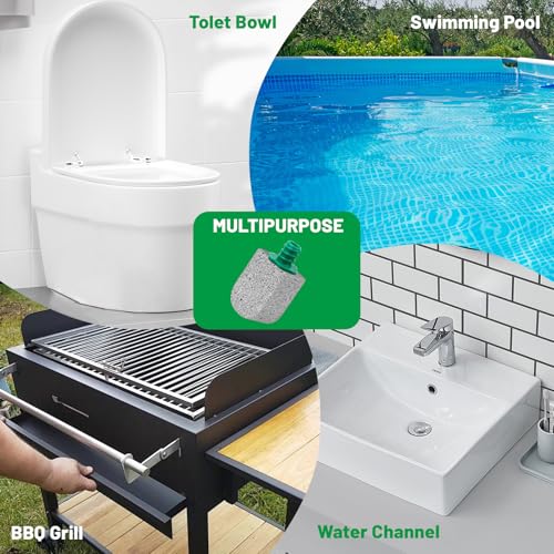 Pumice Stone Toilet Bowl Cleaner with Long Handle - 5 Pack