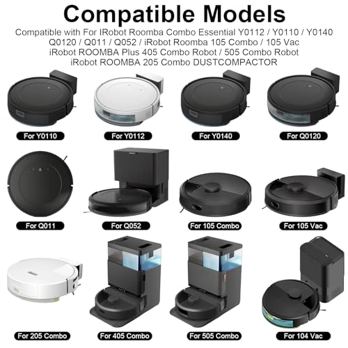 6 Pack Side Brushes for iRobot Combo Vacuum Cleaners