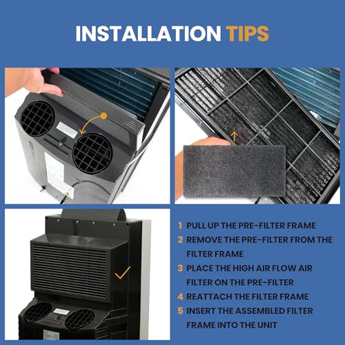 Pokin 2 Pack ARC-14S Activated Carbon Air Filters for Whynter Portable AC